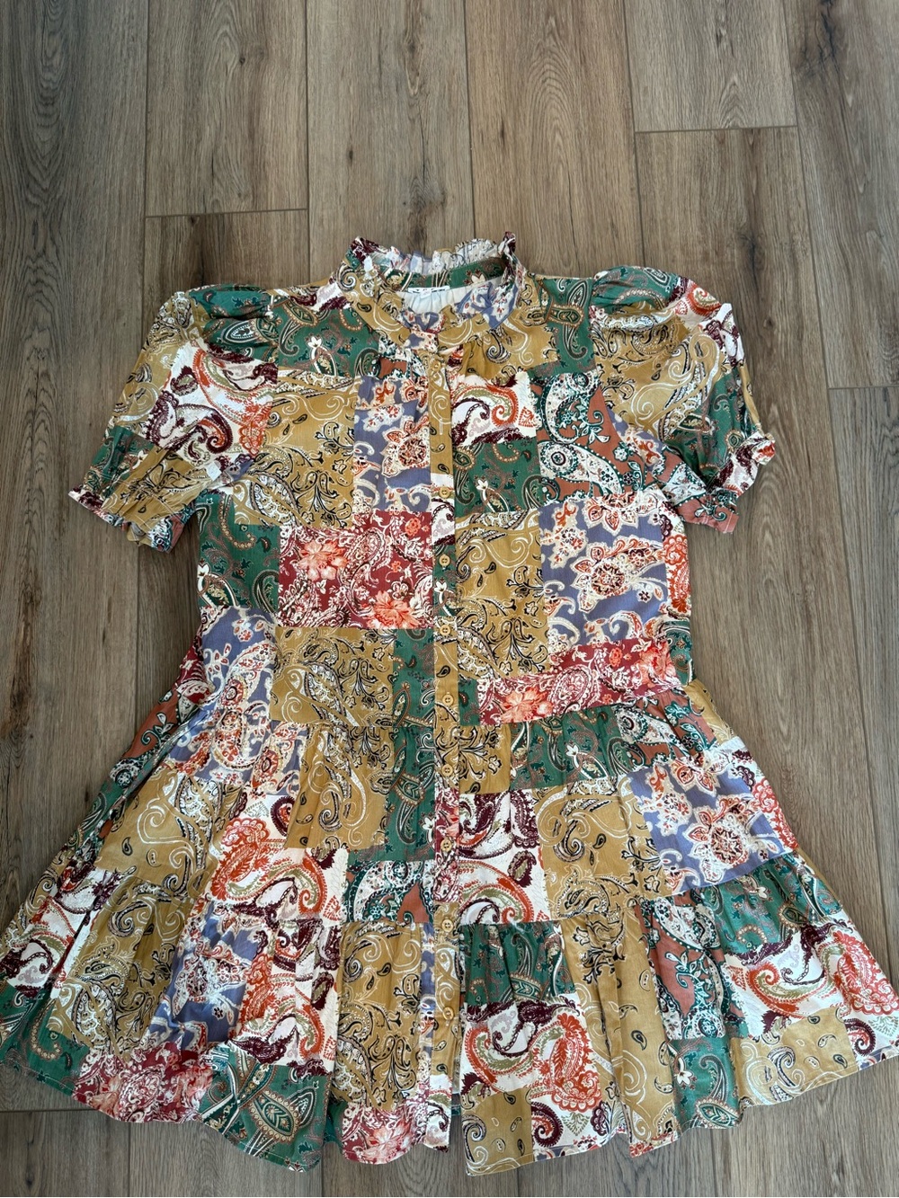 Sweet Like Cinnamon Brown Babydoll Dress Size L